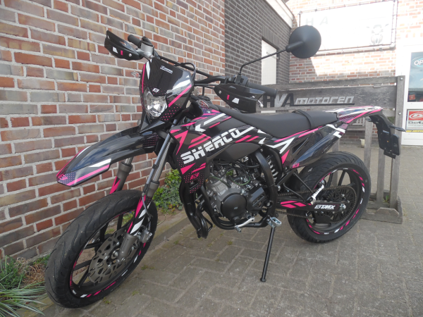 Custom Made Sherco SM-R Euro 5 2T Zwart/Roze Nieuw - Afbeelding 5