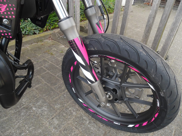 Custom Made Sherco SM-R Euro 5 2T Zwart/Roze Nieuw - Afbeelding 3