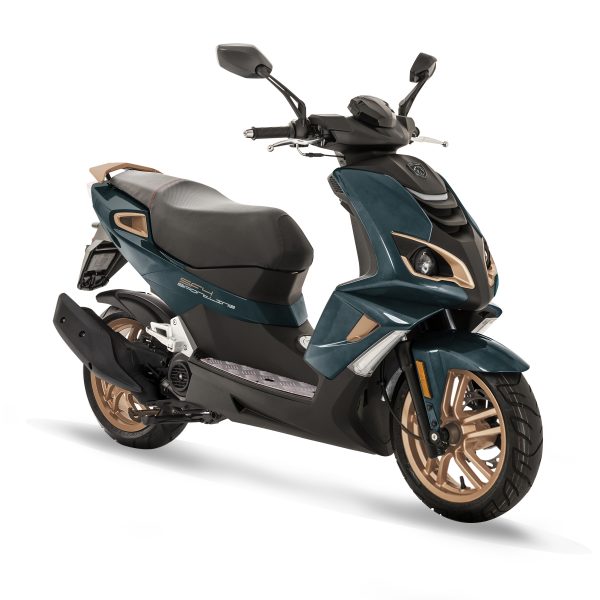 Peugeot Speedfight 4 Sportline Deep Lake Green 4T 45km Nieuw